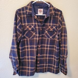 VANS mustard flannel